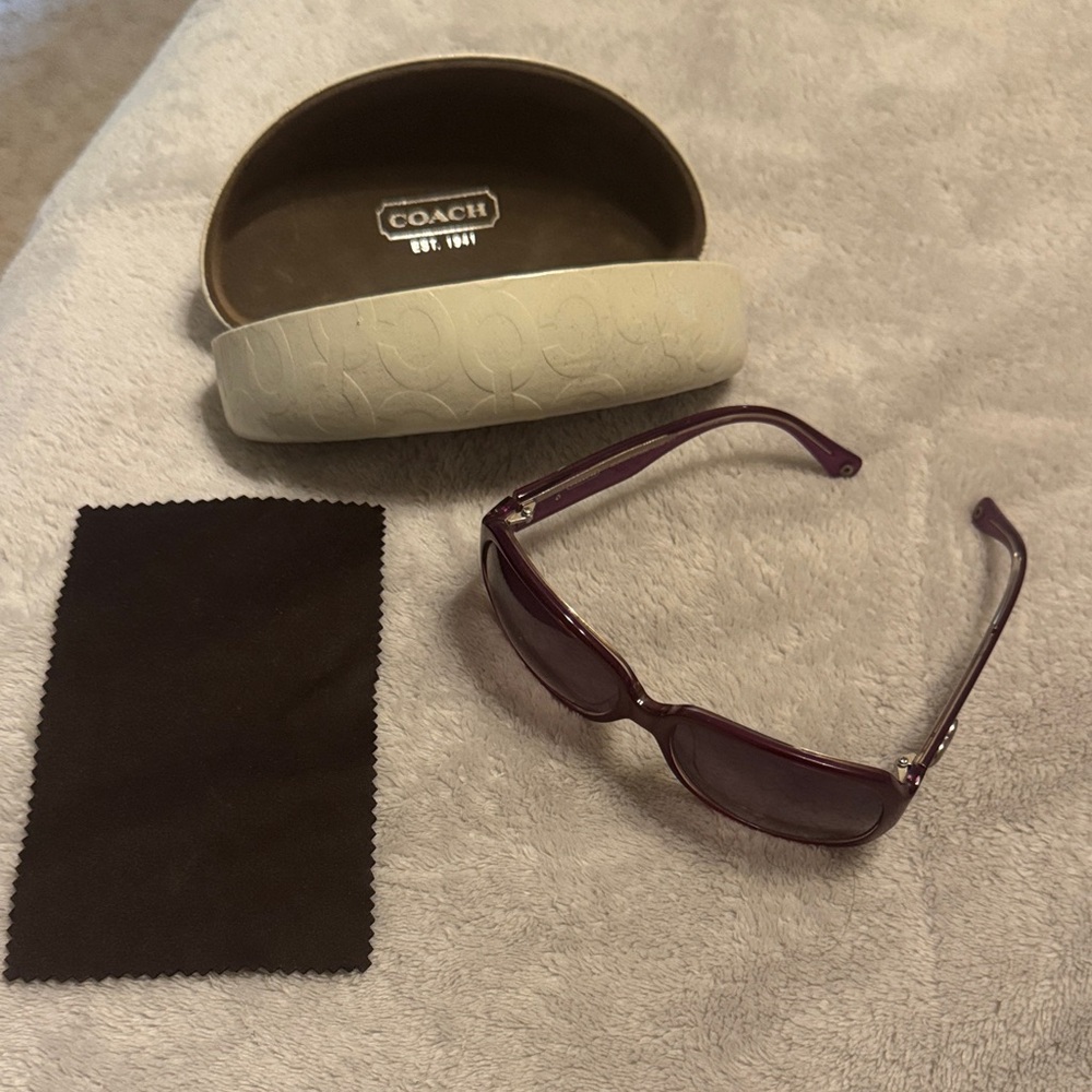Coach Plum Sunglasses with Case